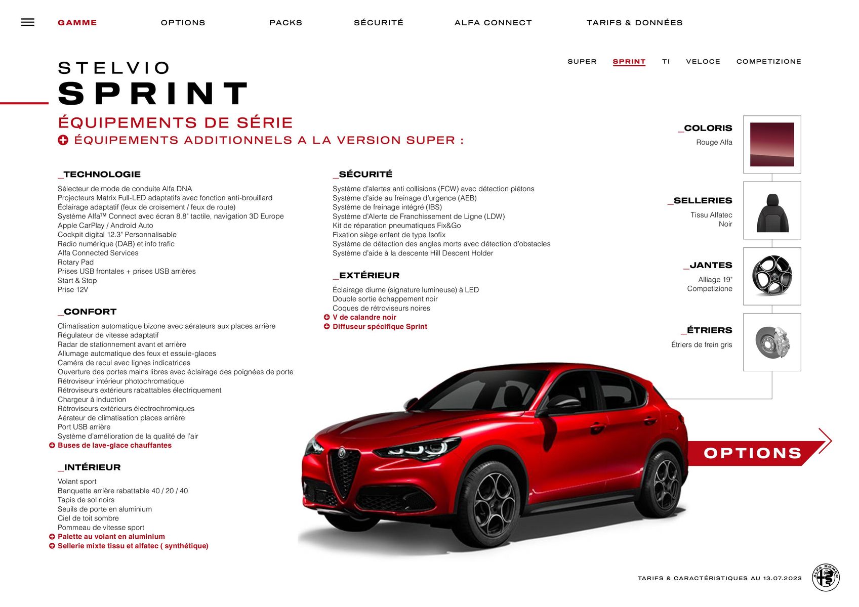 Catalogue Alfa Romeo Stelvio, page 00007