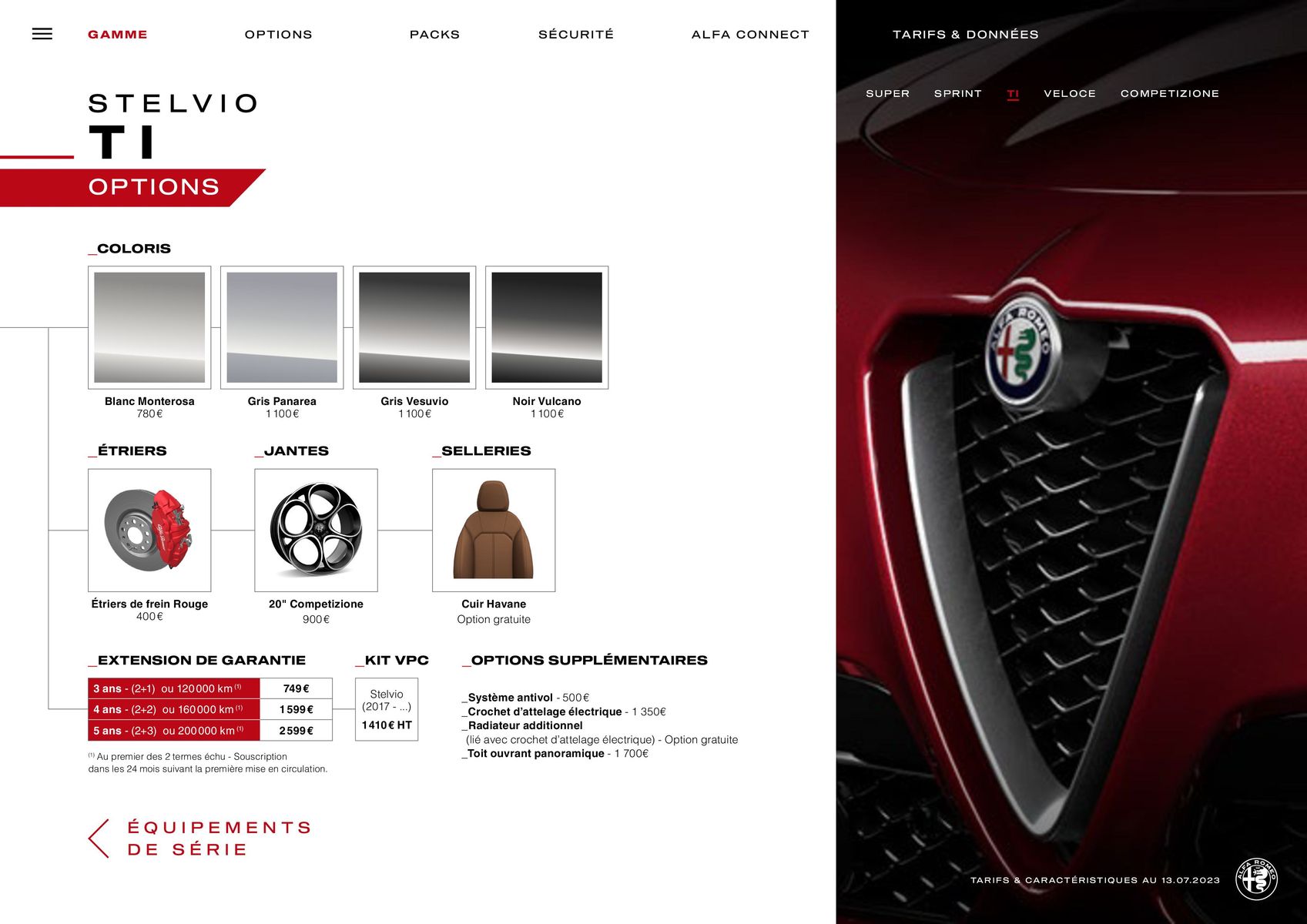 Catalogue Alfa Romeo Stelvio, page 00010