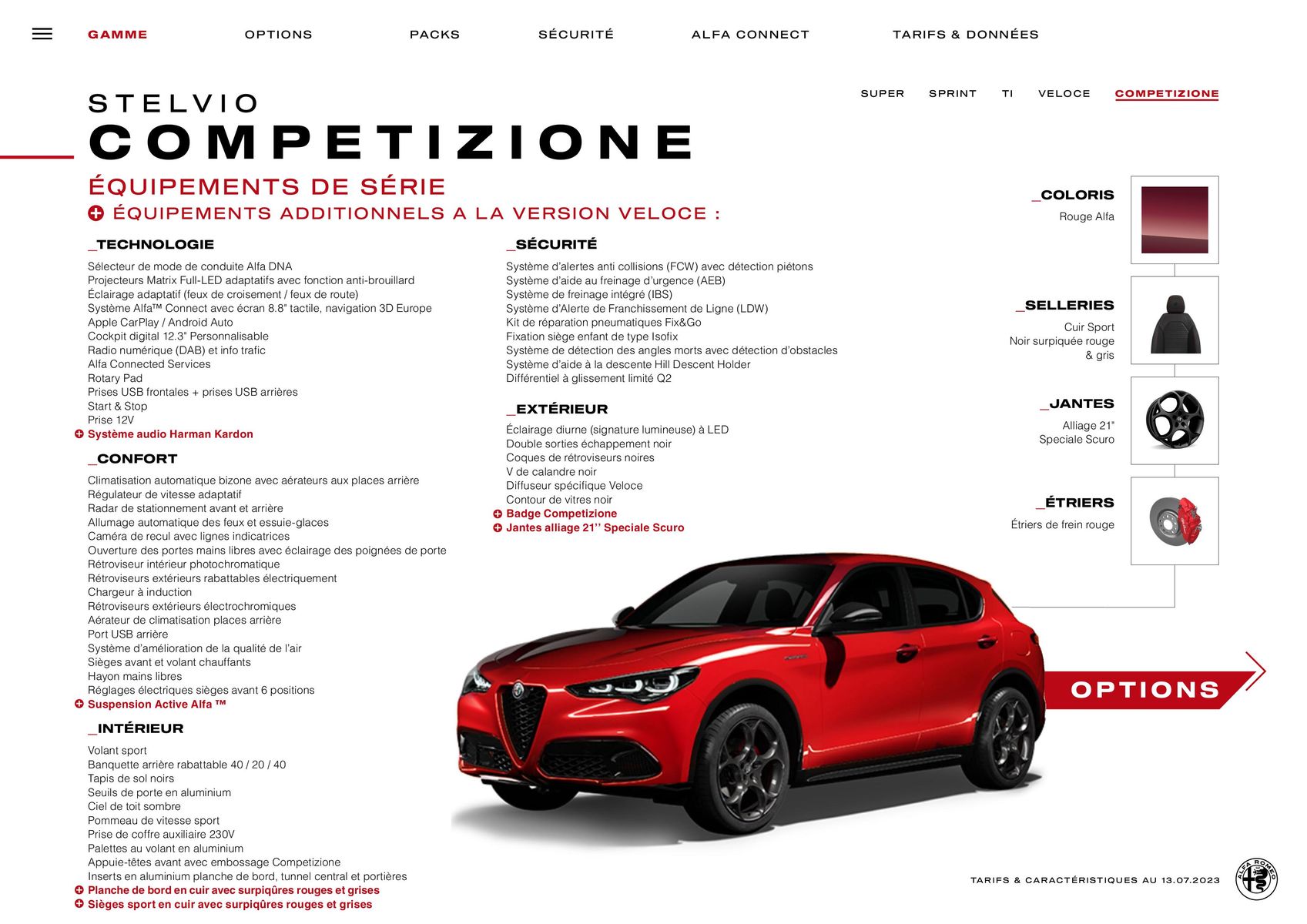 Catalogue Alfa Romeo Stelvio, page 00013