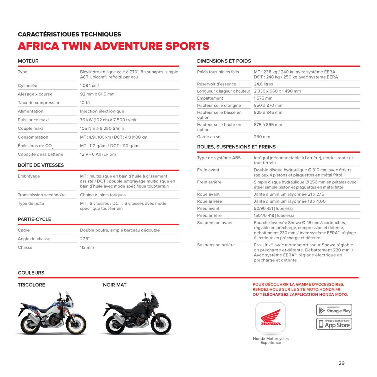 Catalogue AFRICA TWIN, page 00029