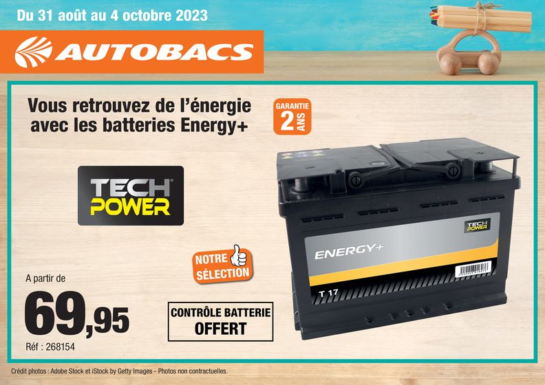 Catalogue Autobacs | Vous retrouvez de l'énergie avec les batteries Energy+ | 04/09/2023 - 04/10/2023