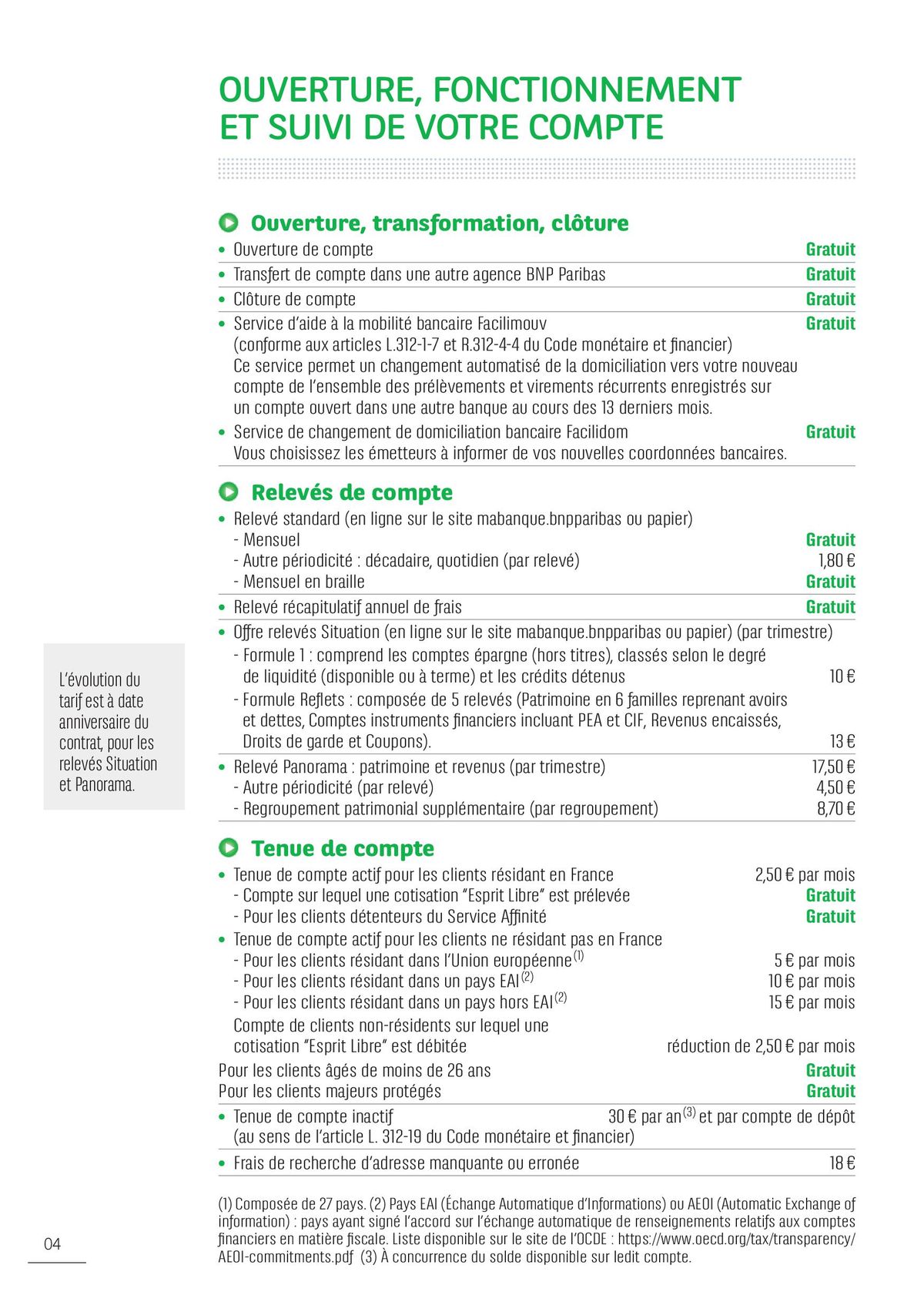 Catalogue CONDITIONS ET TARIFS, page 00004