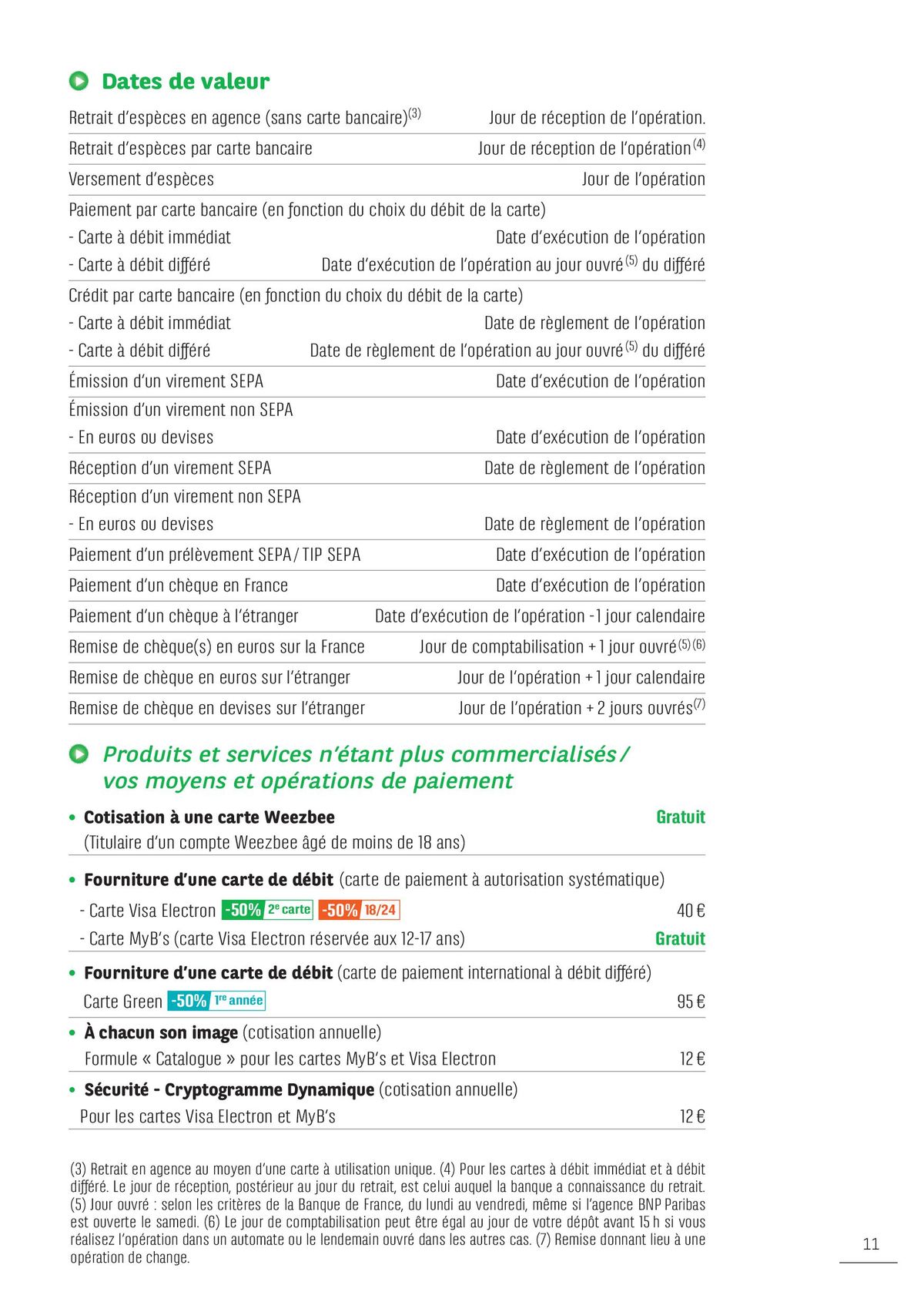 Catalogue CONDITIONS ET TARIFS, page 00011