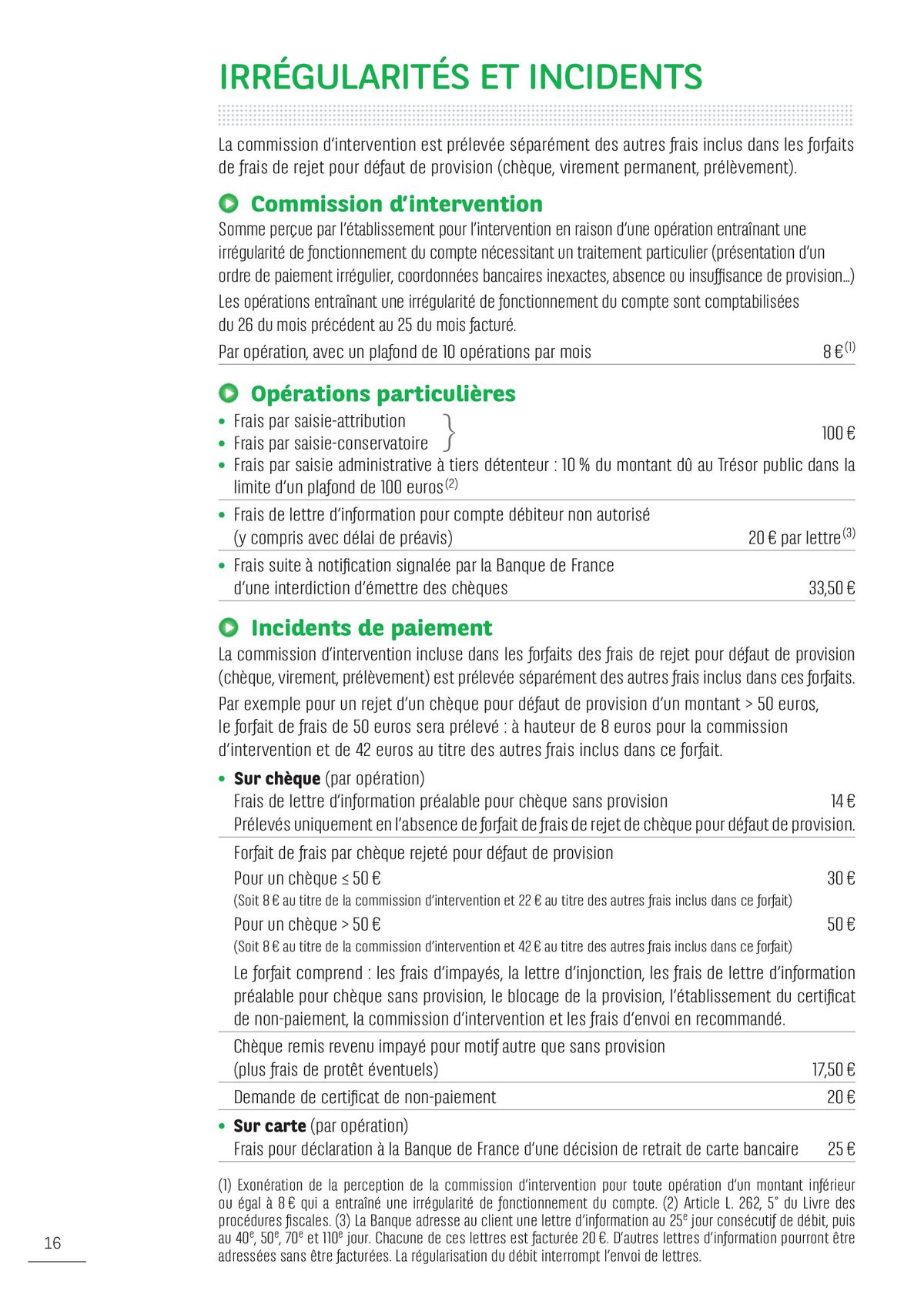 Catalogue CONDITIONS ET TARIFS, page 00016