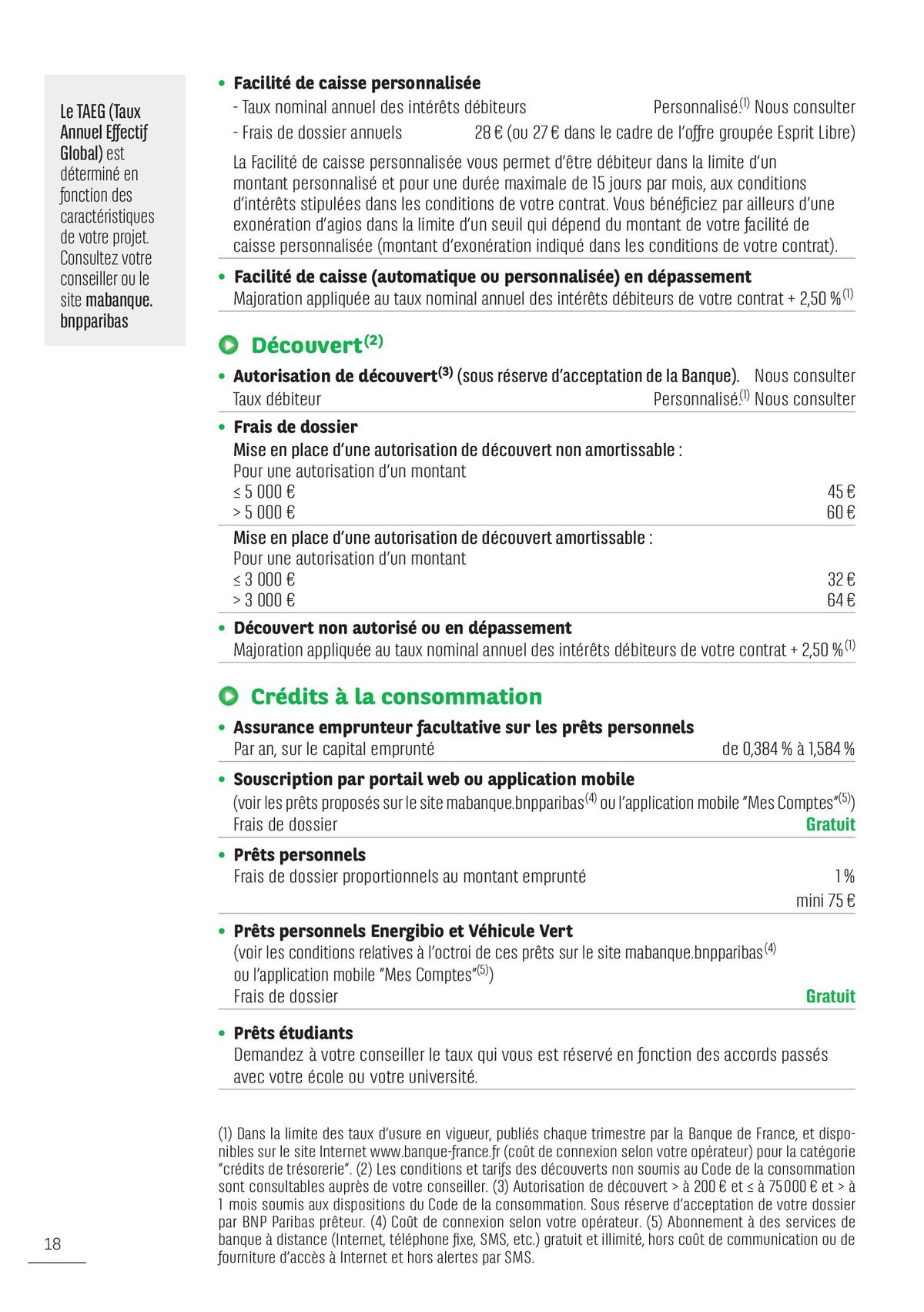 Catalogue CONDITIONS ET TARIFS, page 00018