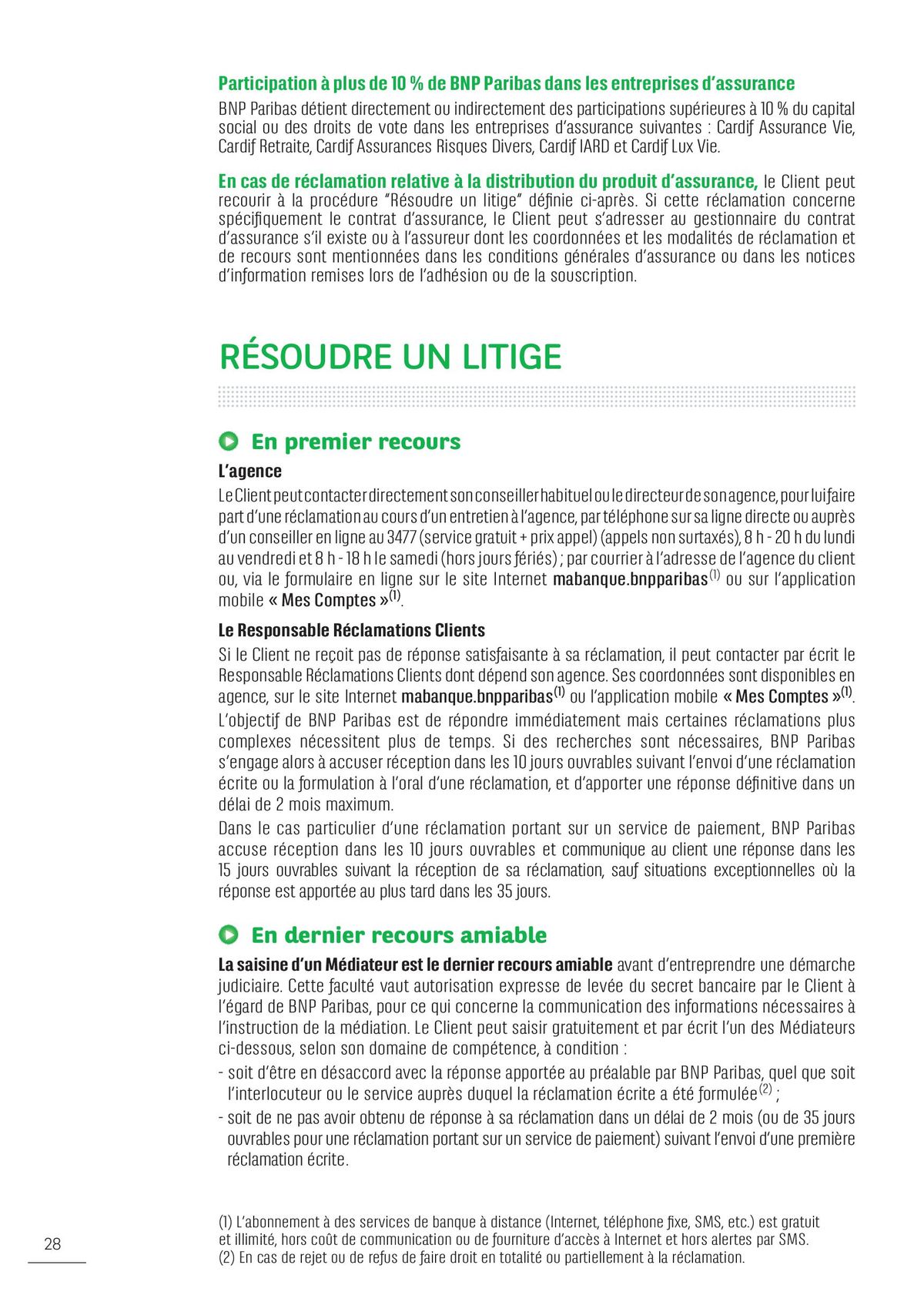 Catalogue CONDITIONS ET TARIFS, page 00028