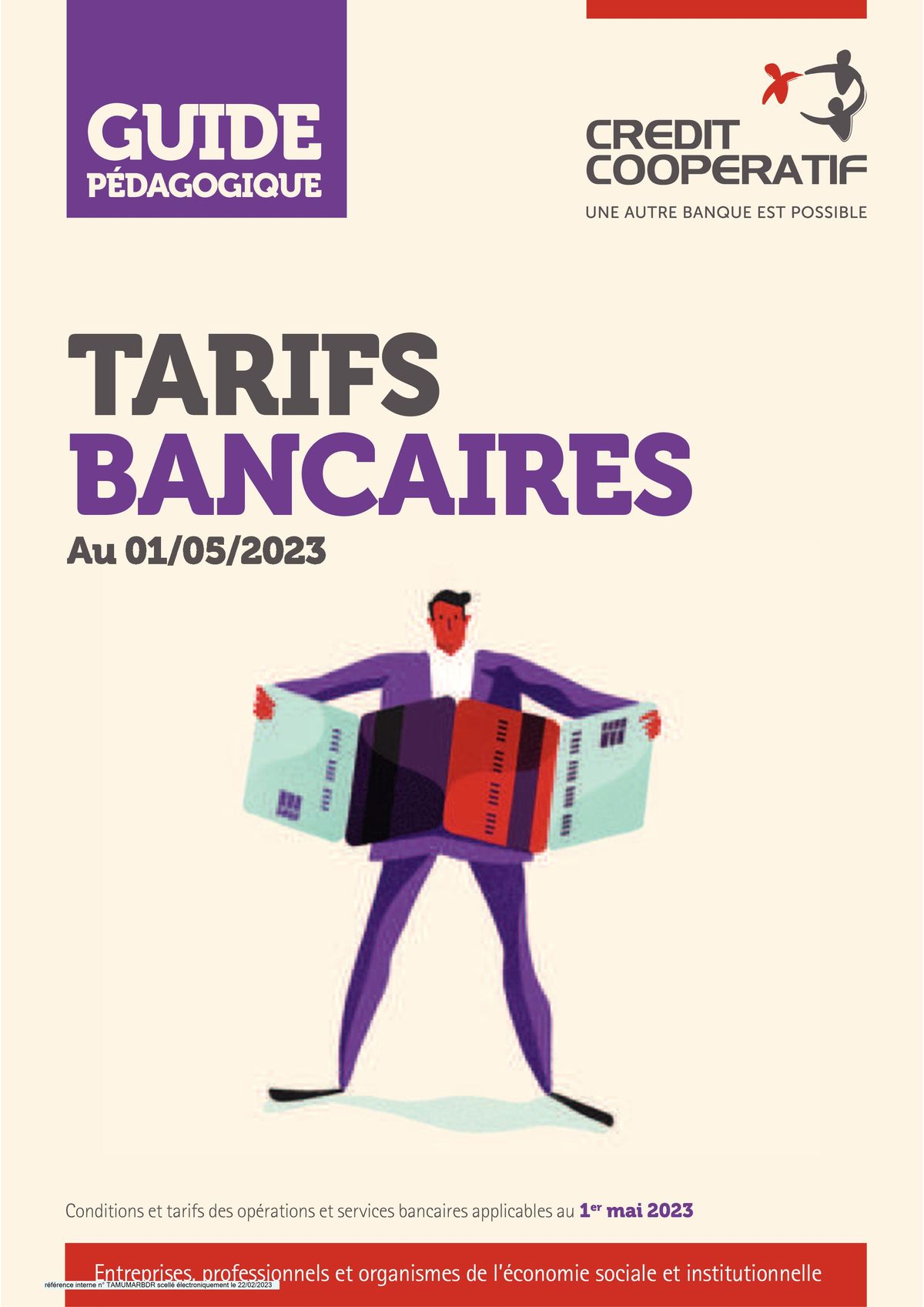 Catalogue Credit Cooperatif Guide tarifs bancaires 2023, page 00001