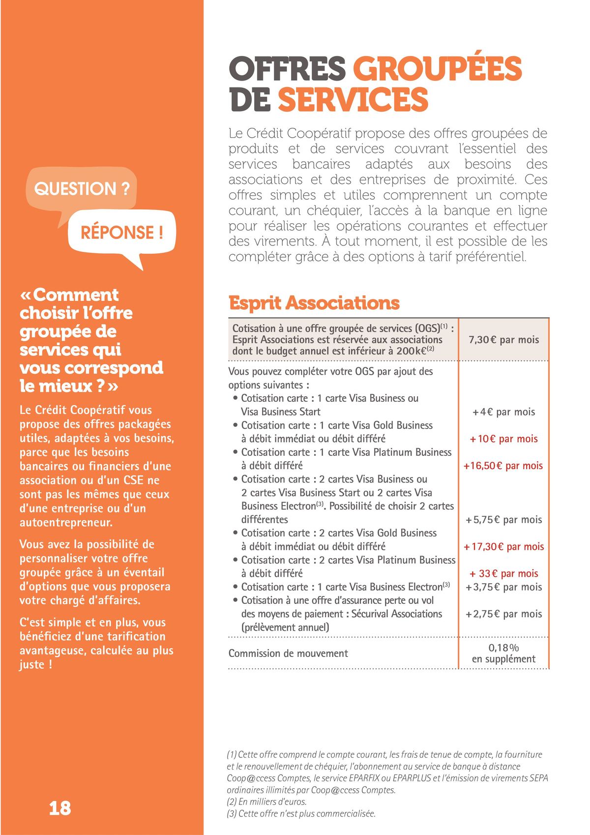 Catalogue Credit Cooperatif Guide tarifs bancaires 2023, page 00018