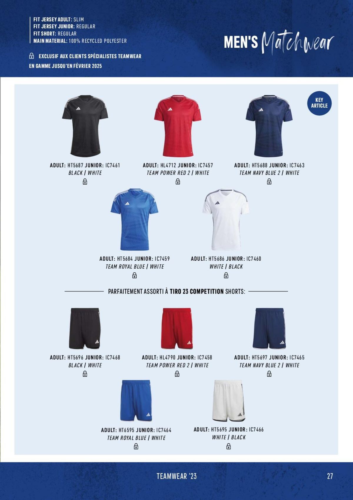 Catalogue Catalogue ADIDAS Teamwear 2023, page 00027