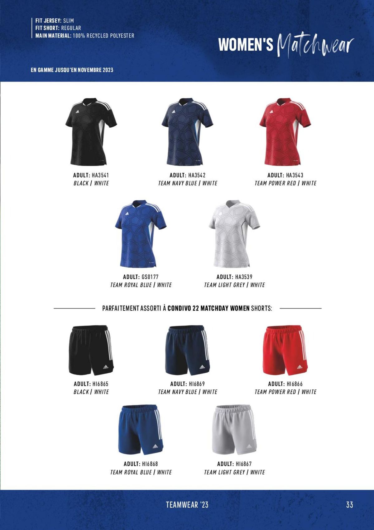 Catalogue Catalogue ADIDAS Teamwear 2023, page 00033