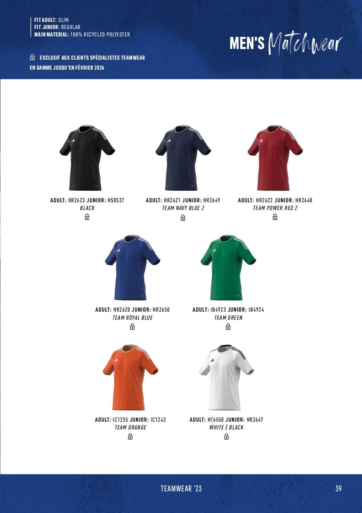 Catalogue Catalogue ADIDAS Teamwear 2023, page 00039