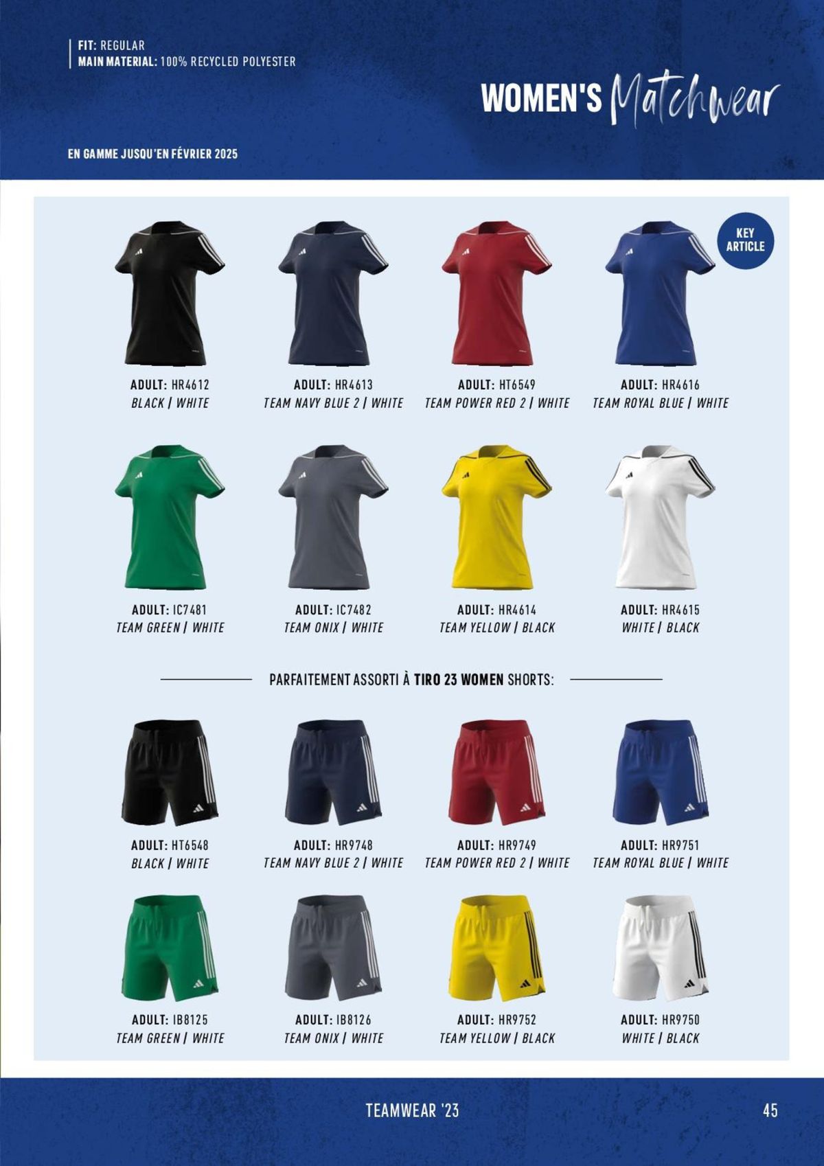 Catalogue Catalogue ADIDAS Teamwear 2023, page 00045