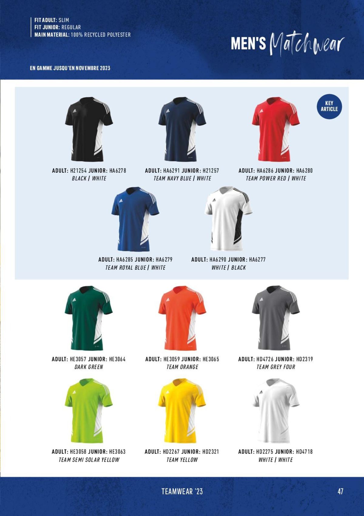 Catalogue Catalogue ADIDAS Teamwear 2023, page 00047