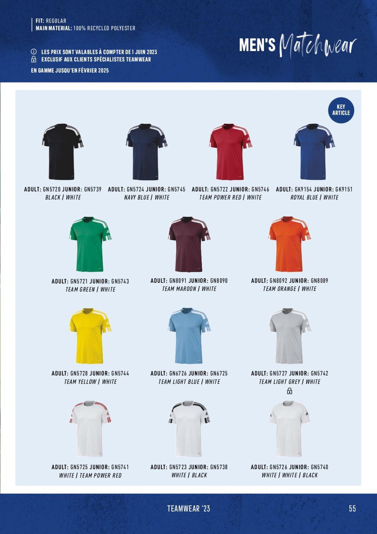 Catalogue Catalogue ADIDAS Teamwear 2023, page 00055