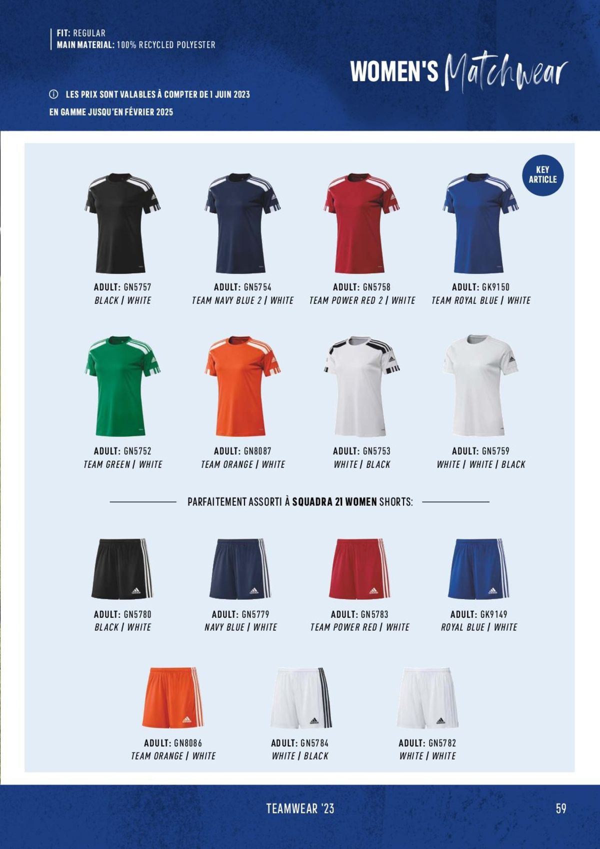 Catalogue Catalogue ADIDAS Teamwear 2023, page 00059