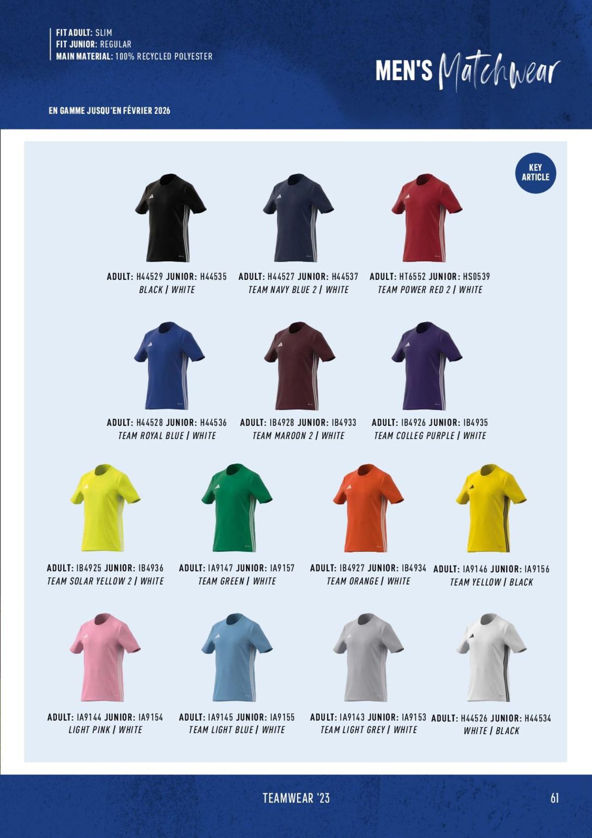 Catalogue Catalogue ADIDAS Teamwear 2023, page 00061