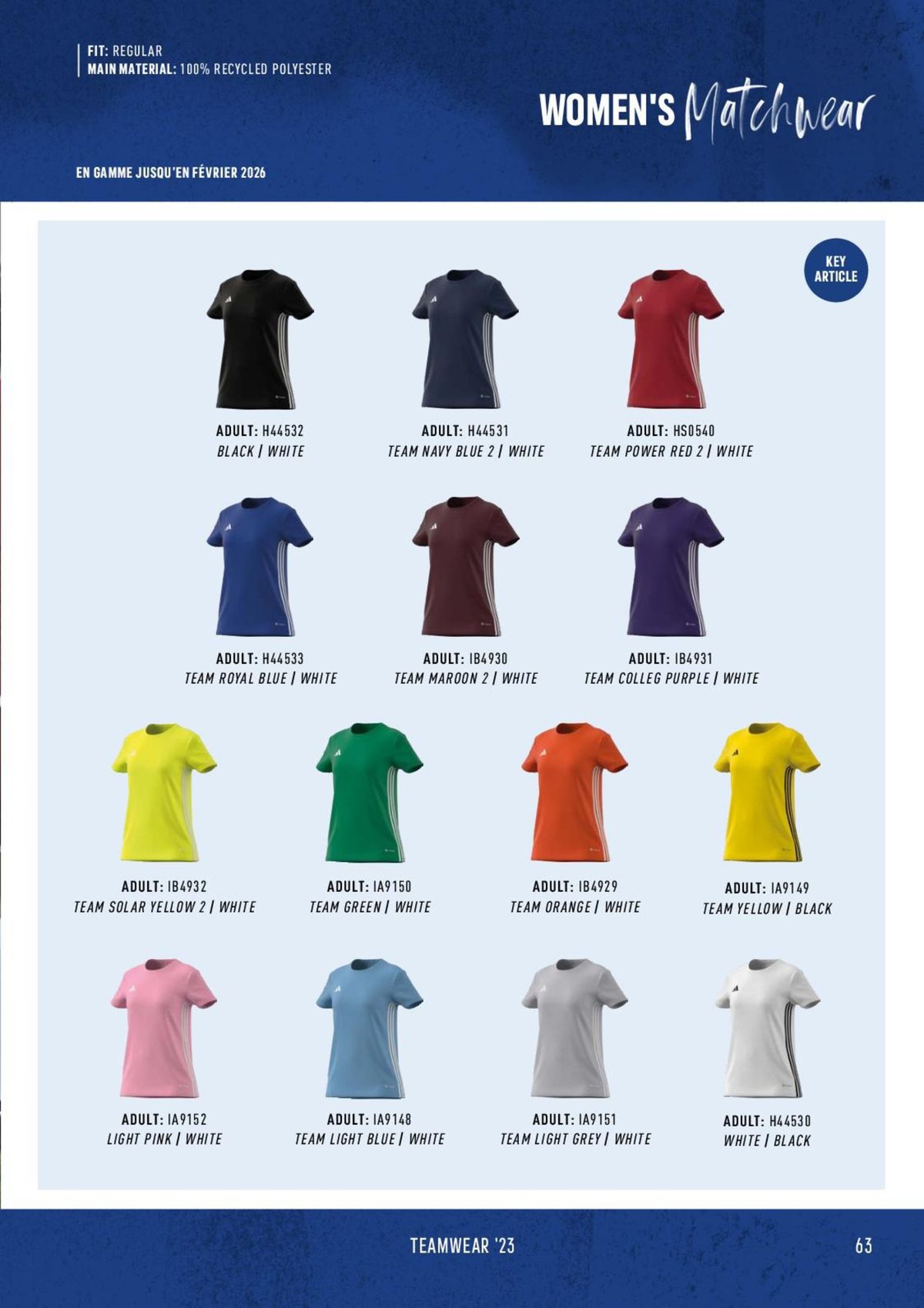 Catalogue Catalogue ADIDAS Teamwear 2023, page 00063