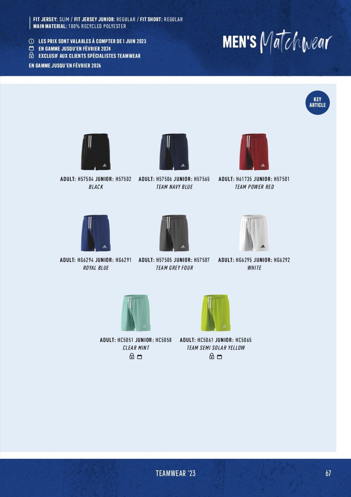 Catalogue Catalogue ADIDAS Teamwear 2023, page 00067