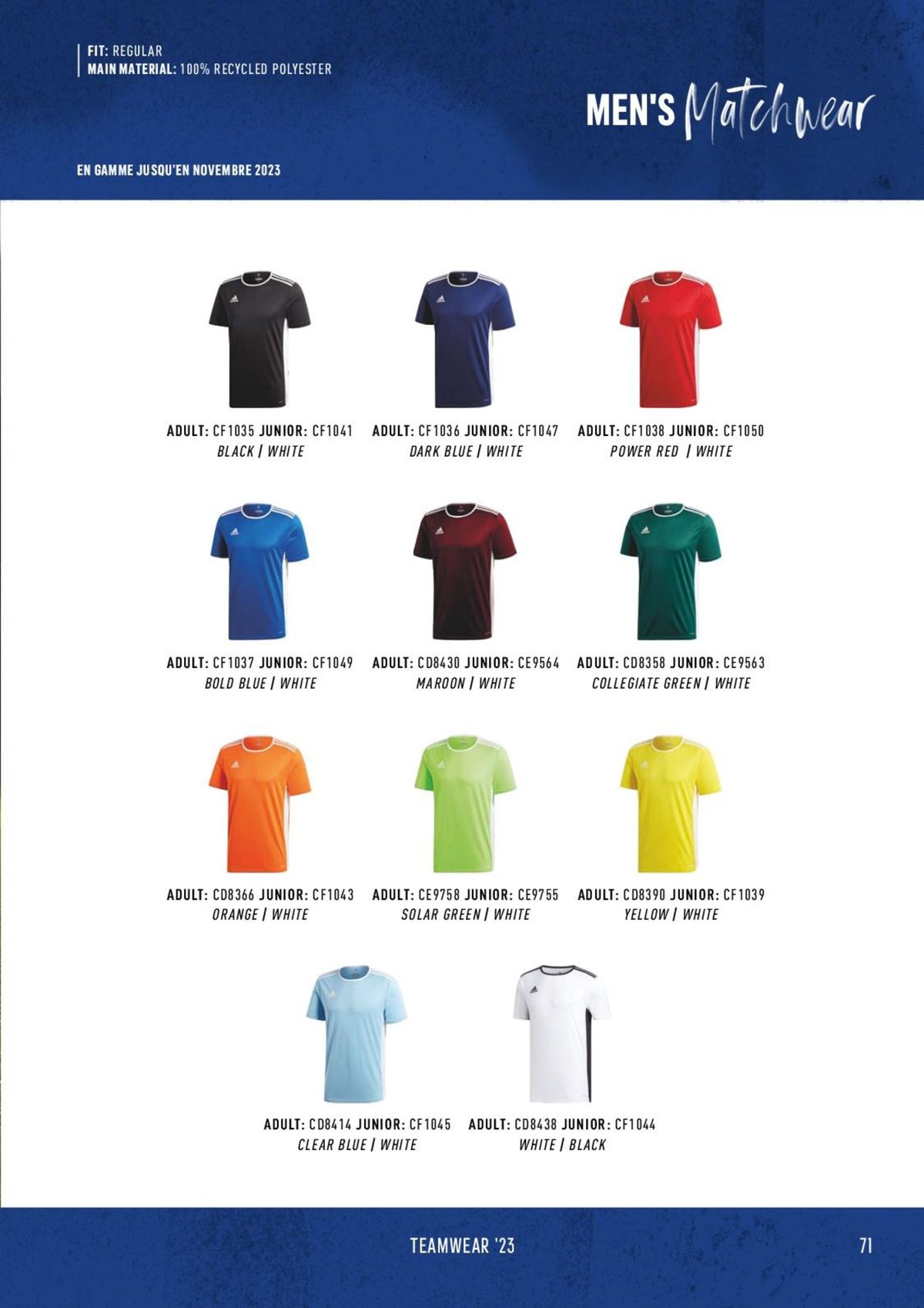 Catalogue Catalogue ADIDAS Teamwear 2023, page 00071