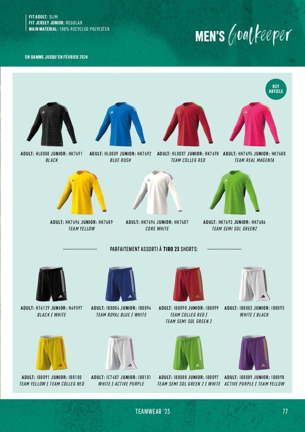 Catalogue Catalogue ADIDAS Teamwear 2023, page 00077
