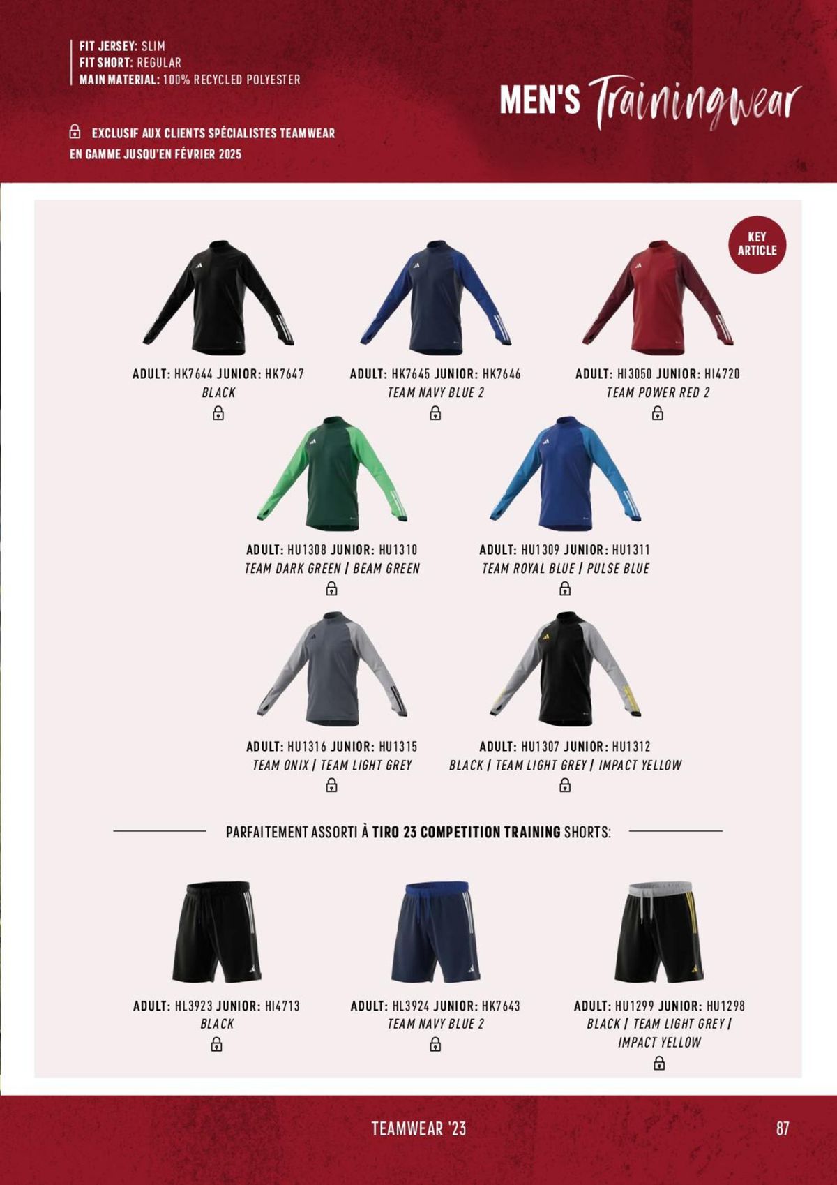 Catalogue Catalogue ADIDAS Teamwear 2023, page 00087