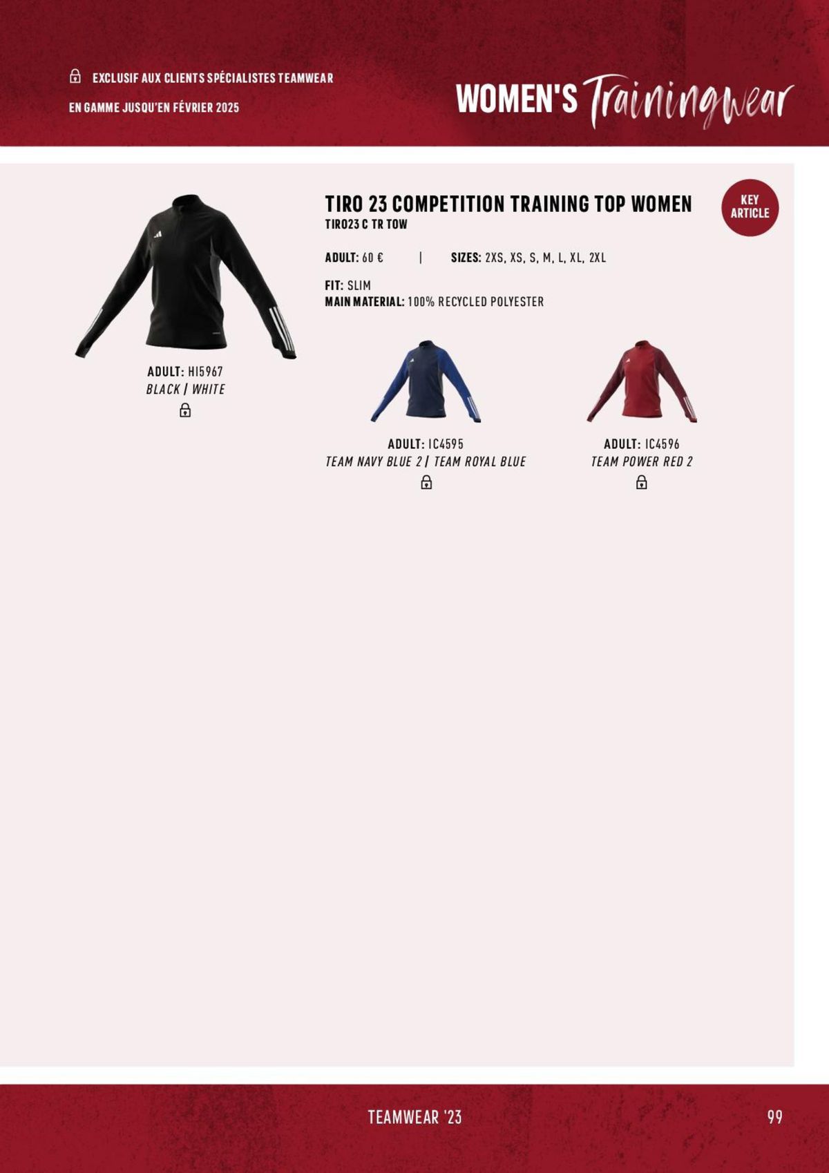 Catalogue Catalogue ADIDAS Teamwear 2023, page 00099