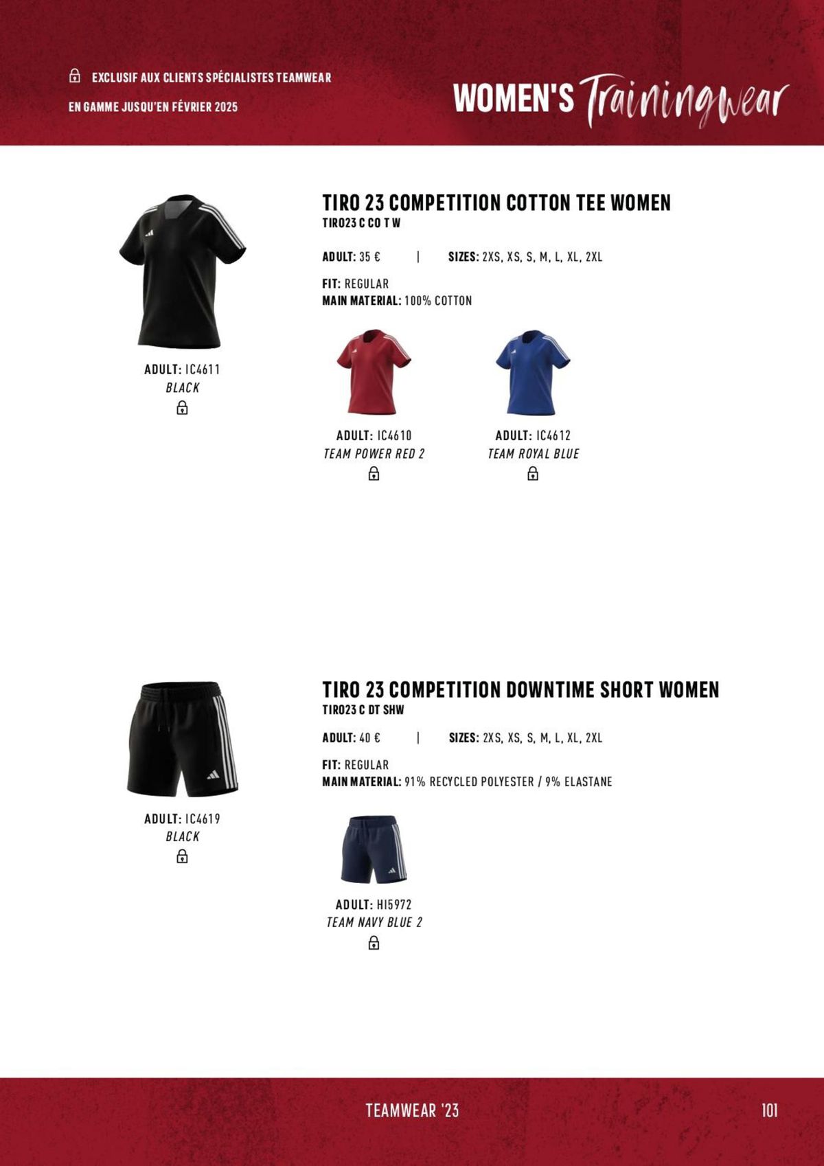 Catalogue Catalogue ADIDAS Teamwear 2023, page 00101