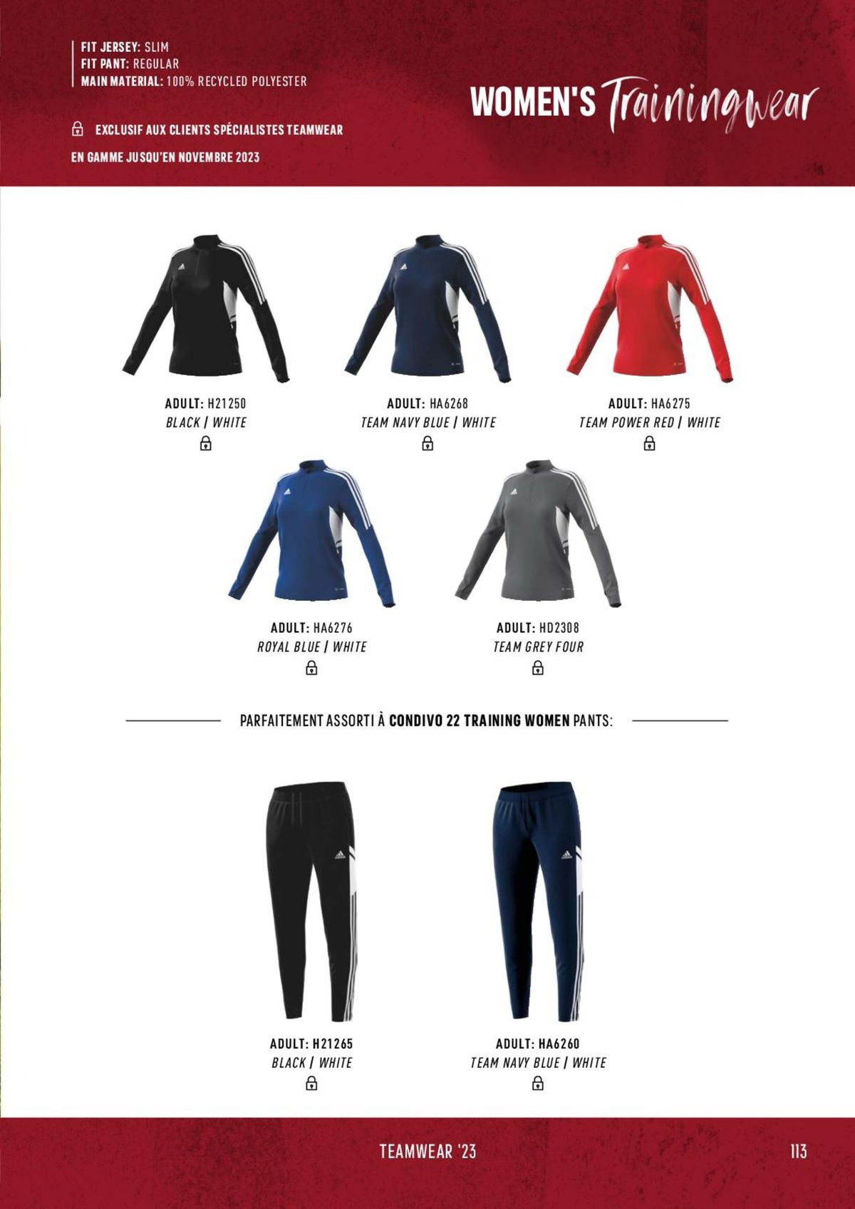 Catalogue Catalogue ADIDAS Teamwear 2023, page 00113