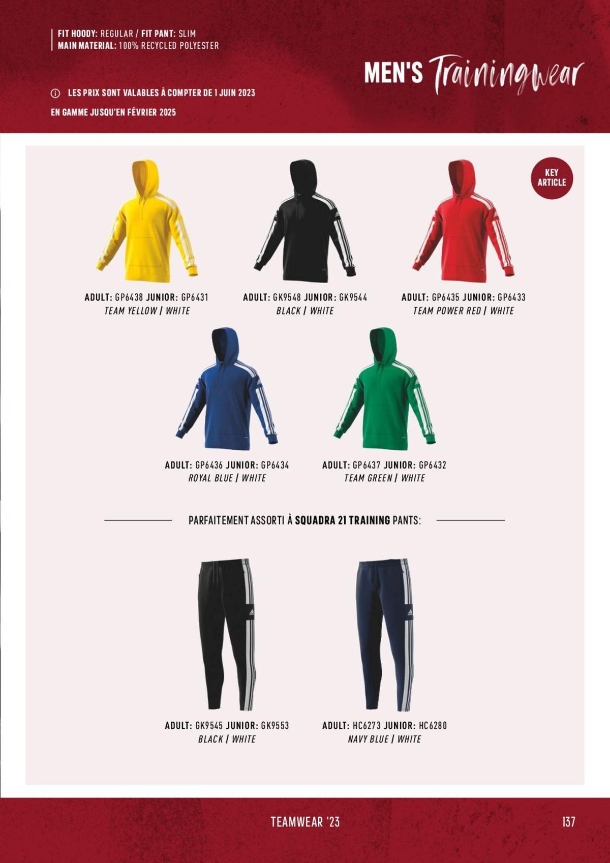 Catalogue Catalogue ADIDAS Teamwear 2023, page 00137