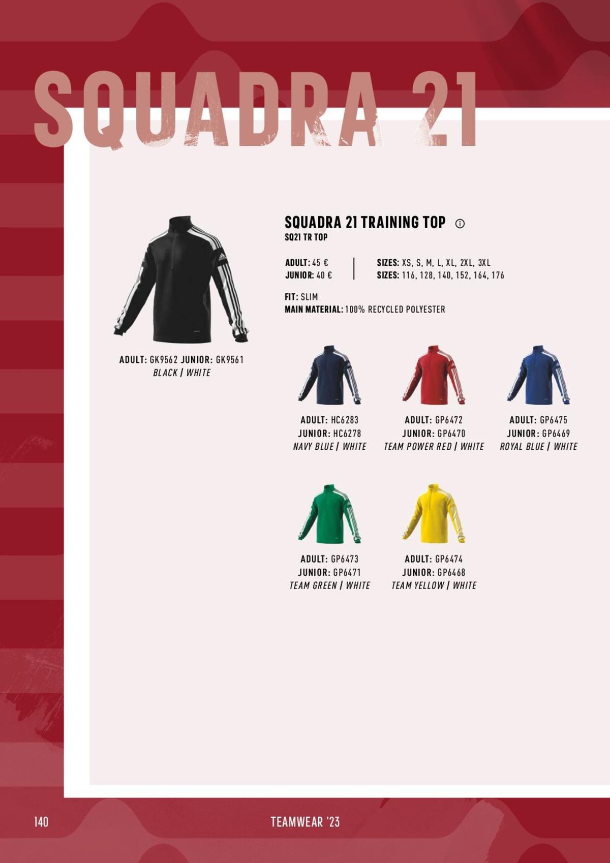 Catalogue Catalogue ADIDAS Teamwear 2023, page 00140