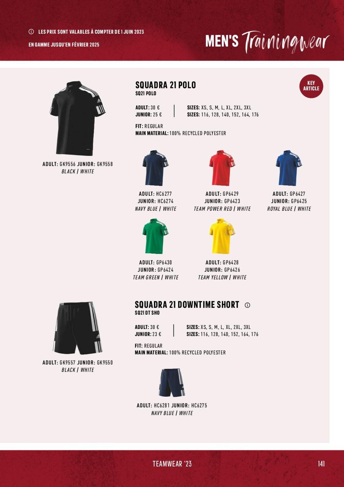 Catalogue Catalogue ADIDAS Teamwear 2023, page 00141