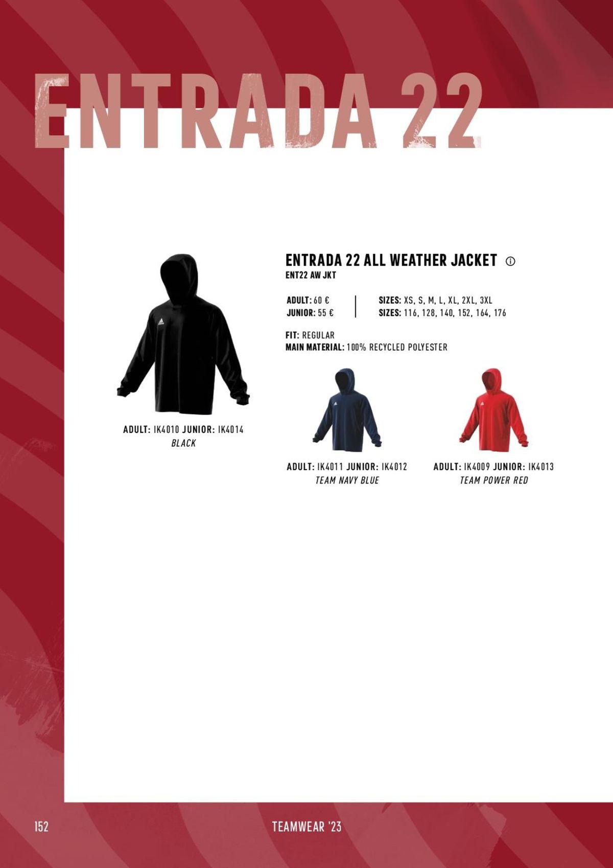 Catalogue Catalogue ADIDAS Teamwear 2023, page 00152