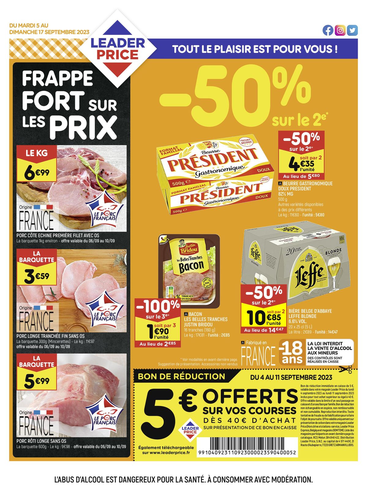 Catalogue Frappe fort sur les prix, page 00001