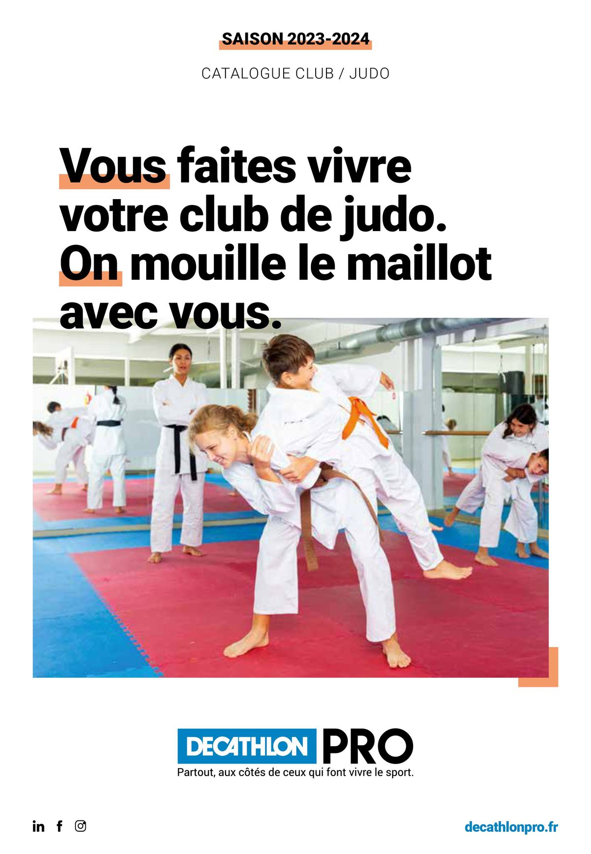 Catalogue Vous faites vivre votre club de judo. On mouille le maillot avec vous, page 00001