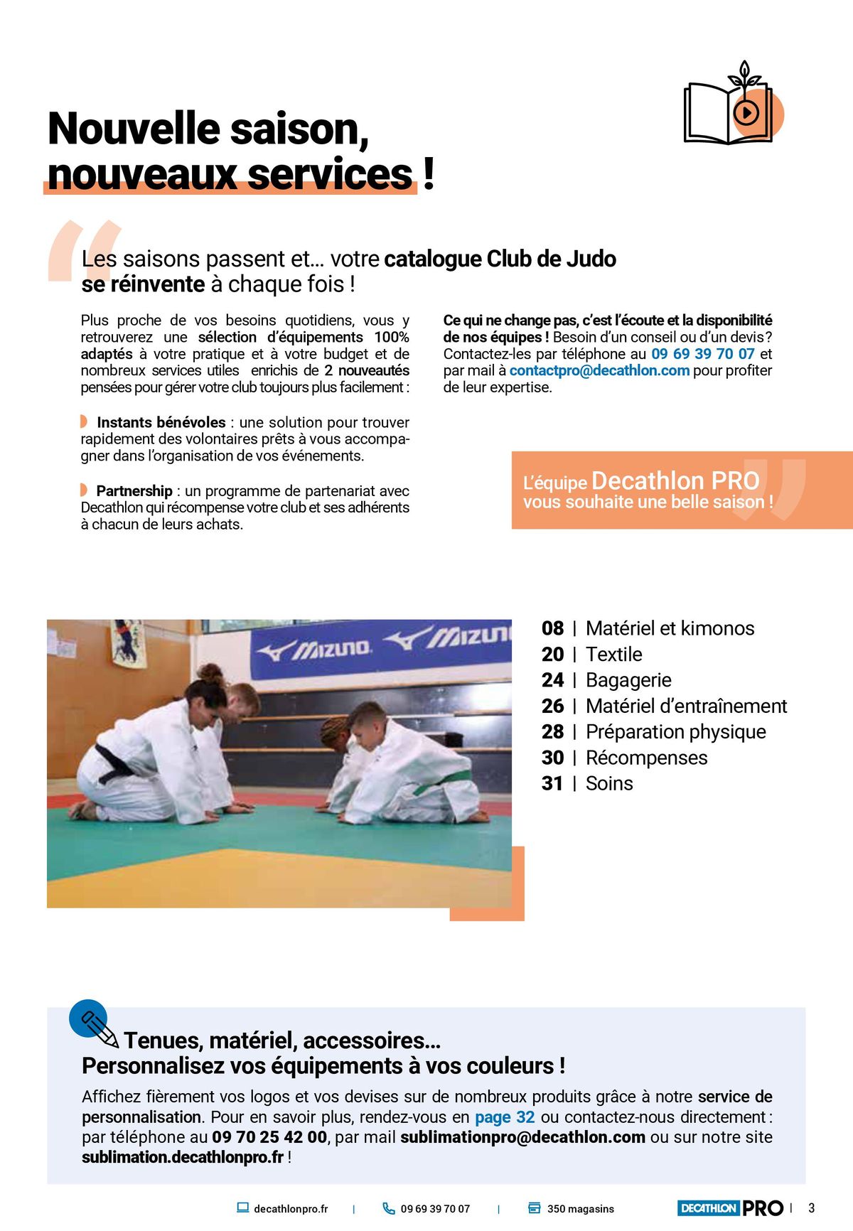 Catalogue Vous faites vivre votre club de judo. On mouille le maillot avec vous, page 00003