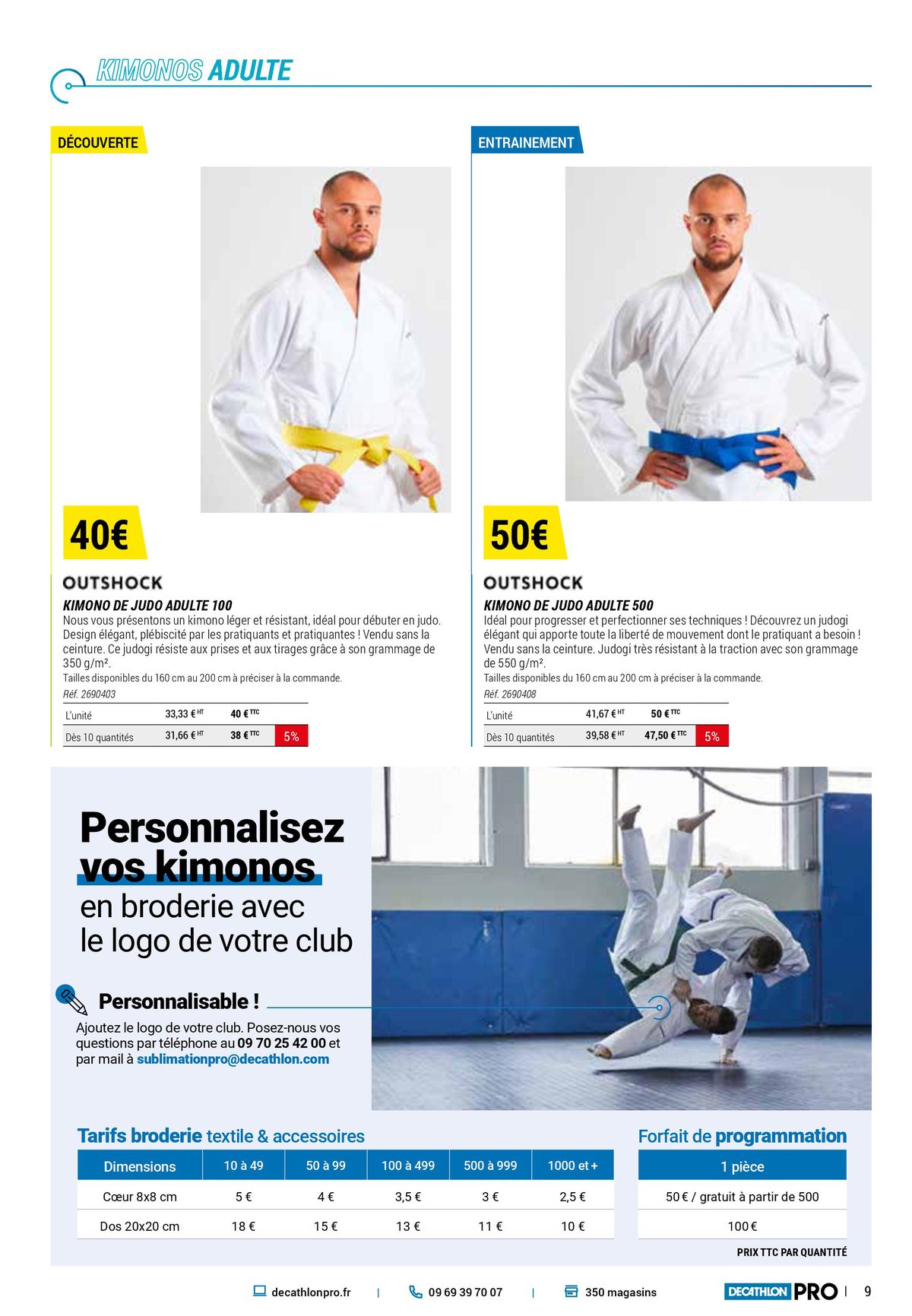 Catalogue Vous faites vivre votre club de judo. On mouille le maillot avec vous, page 00009