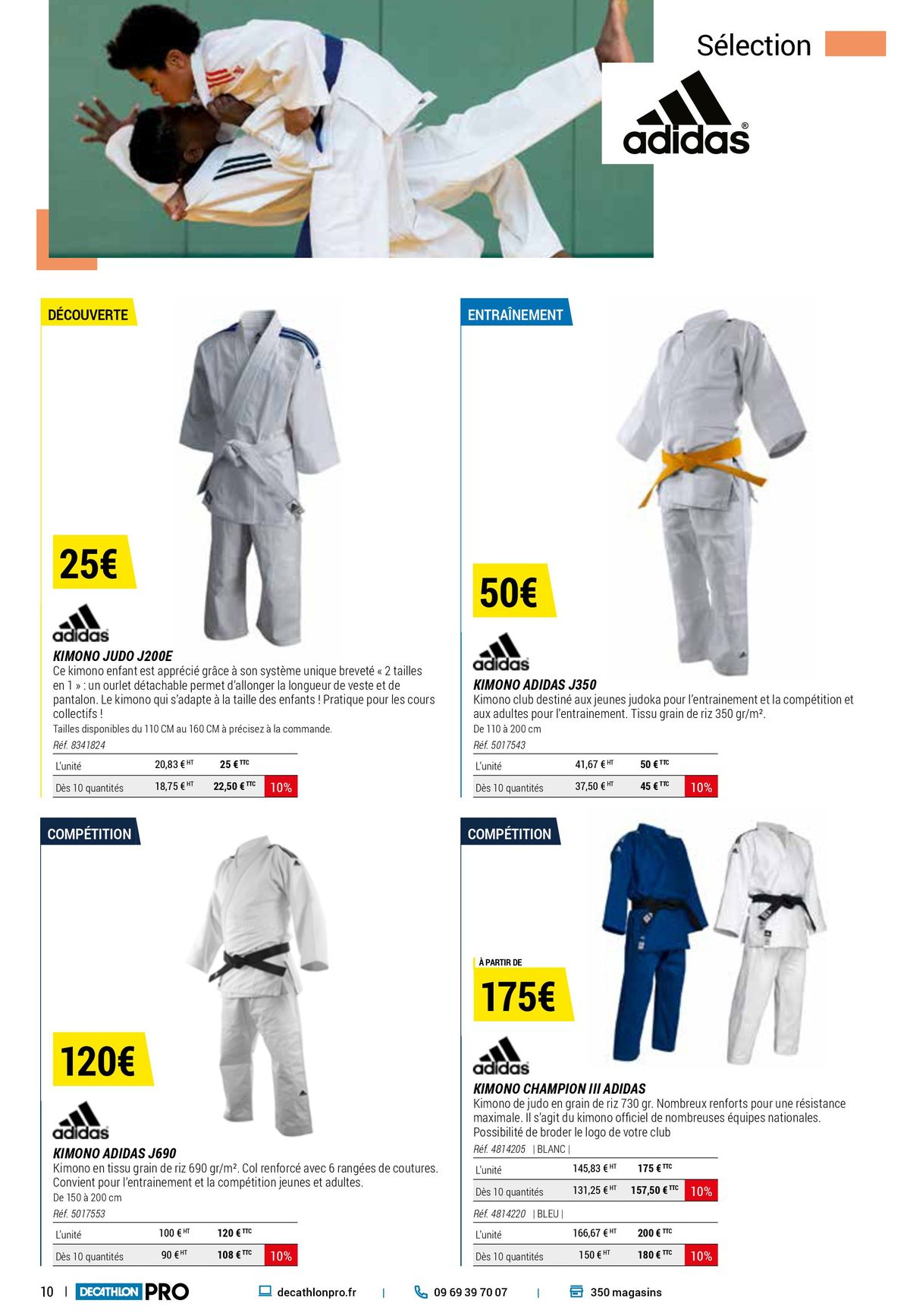 Catalogue Vous faites vivre votre club de judo. On mouille le maillot avec vous, page 00010