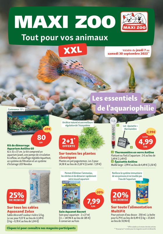 Catalogue Maxi Zoo à Toulouse | Tout pour vos animaux - XXL | 07/09/2023 - 30/09/2023