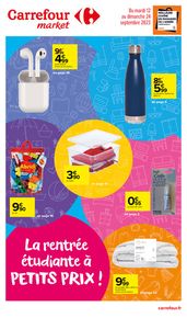 Catalogue Carrefour Market à Paris | La rentrée étudiante à petits prix | 12/09/2023 - 24/09/2023