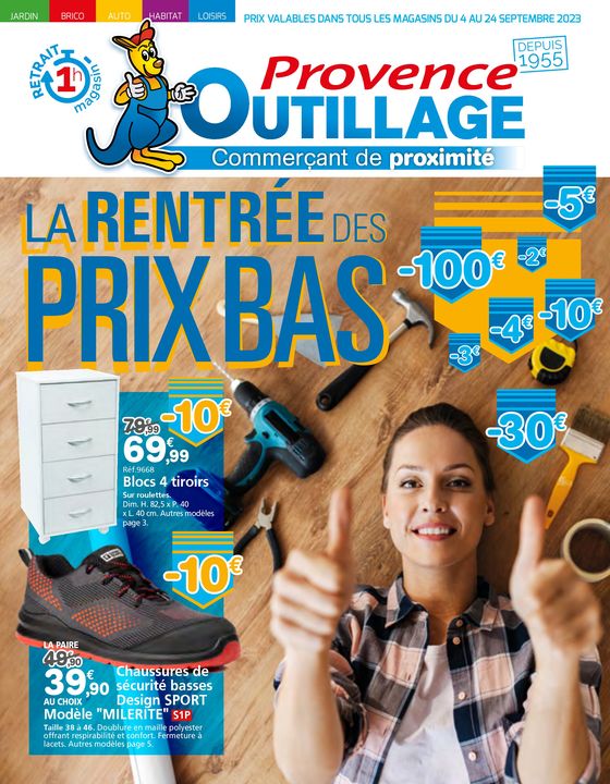 Catalogue Provence Outillage | LA RENTRÉE DES PRIXBAS | 07/09/2023 - 24/09/2023