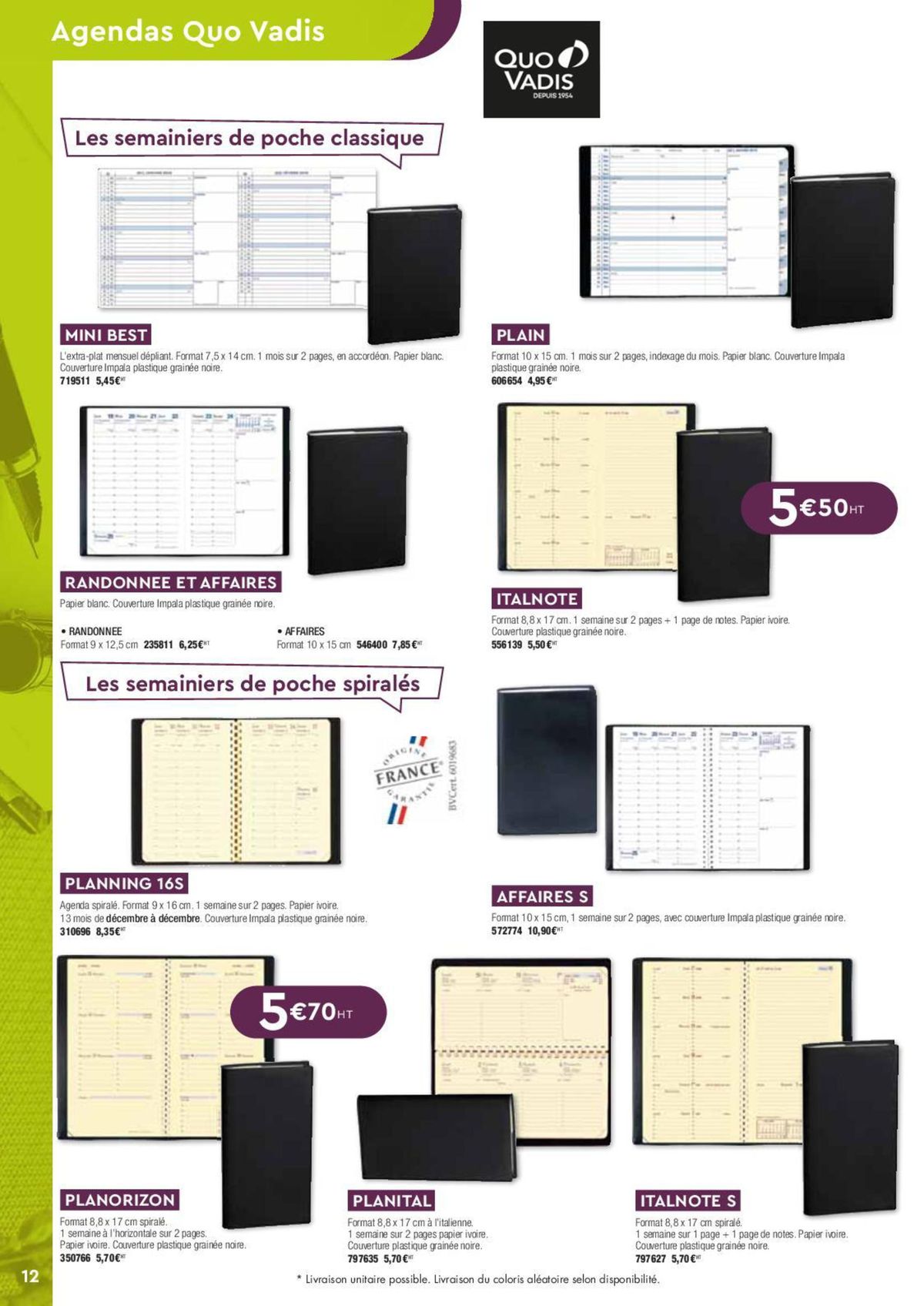 Catalogue Catalogue agendas millesime 2024, page 00003