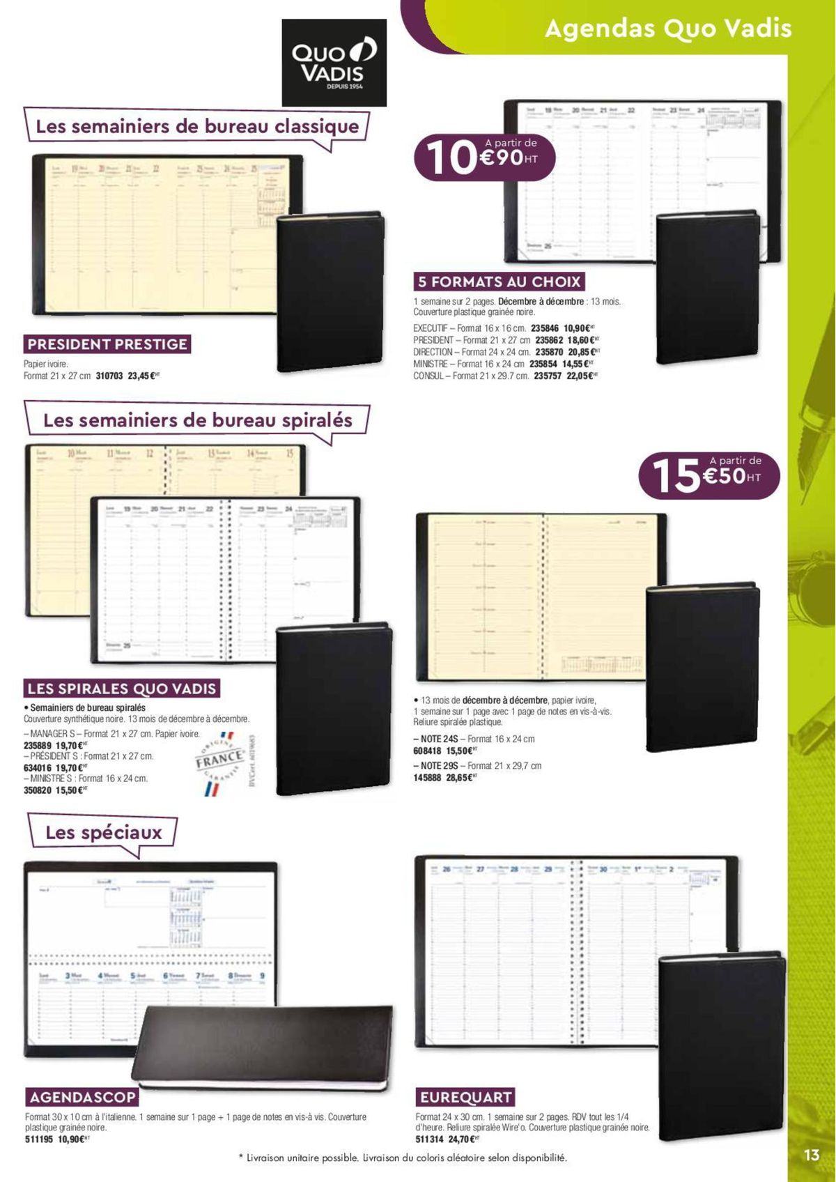 Catalogue Catalogue agendas millesime 2024, page 00004