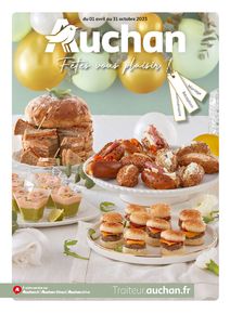 Catalogue Auchan à Cabriès | Guide traiteur | 01/04/2023 - 31/10/2023