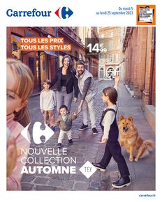 Catalogue Carrefour à Nice | NOUVELLE COLLECTION AUTOMNE | 05/09/2023 - 25/09/2023