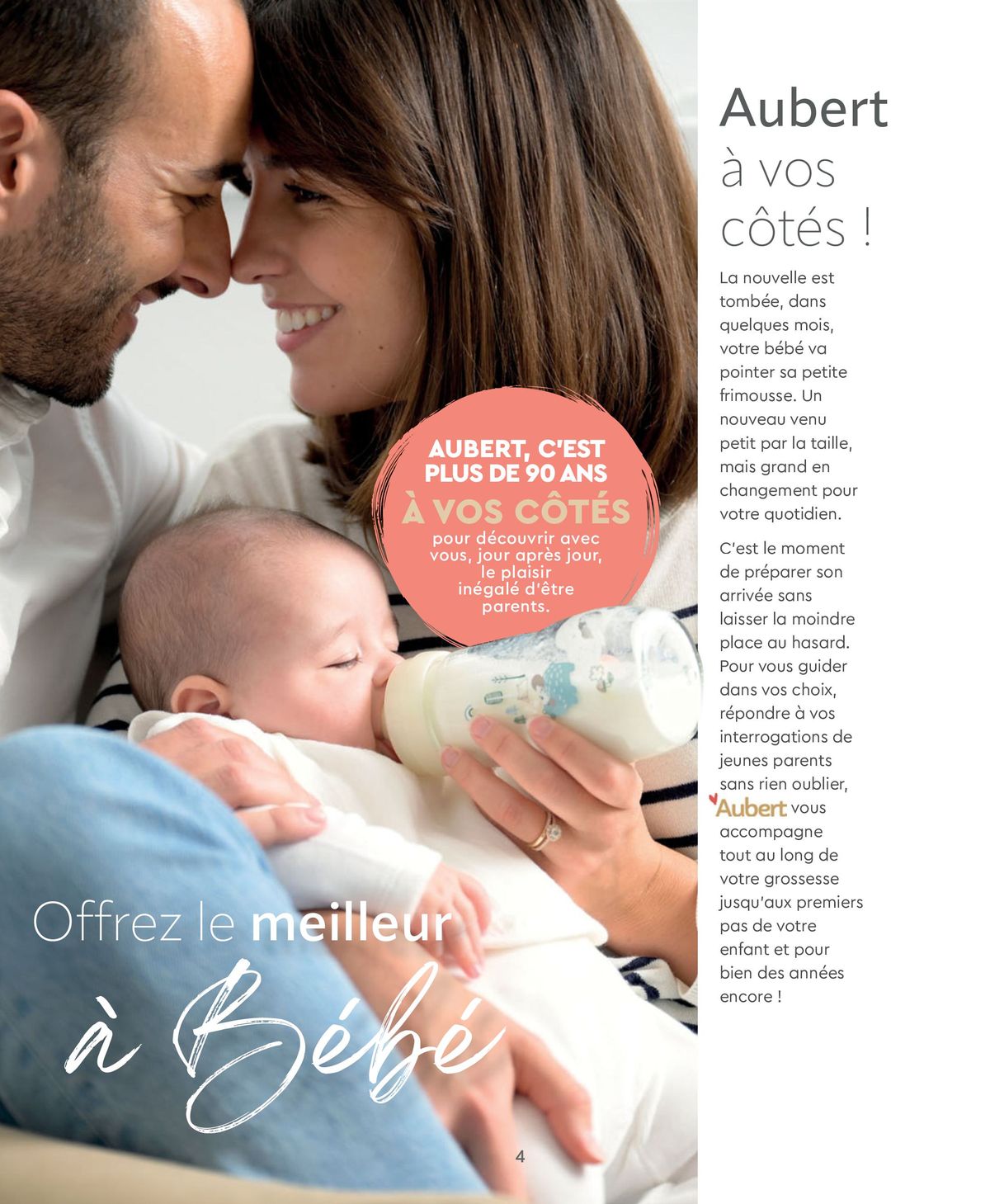 Catalogue Aubert bienvenue dans votre famille, page 00004