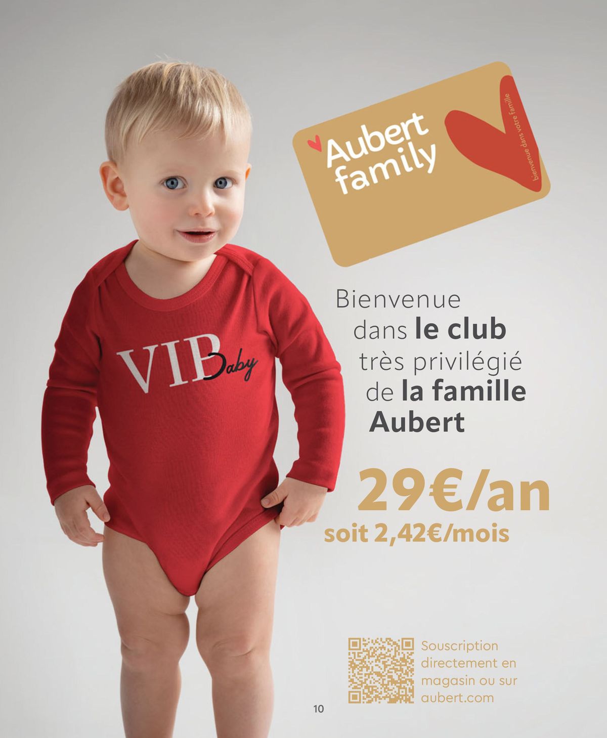 Catalogue Aubert bienvenue dans votre famille, page 00010