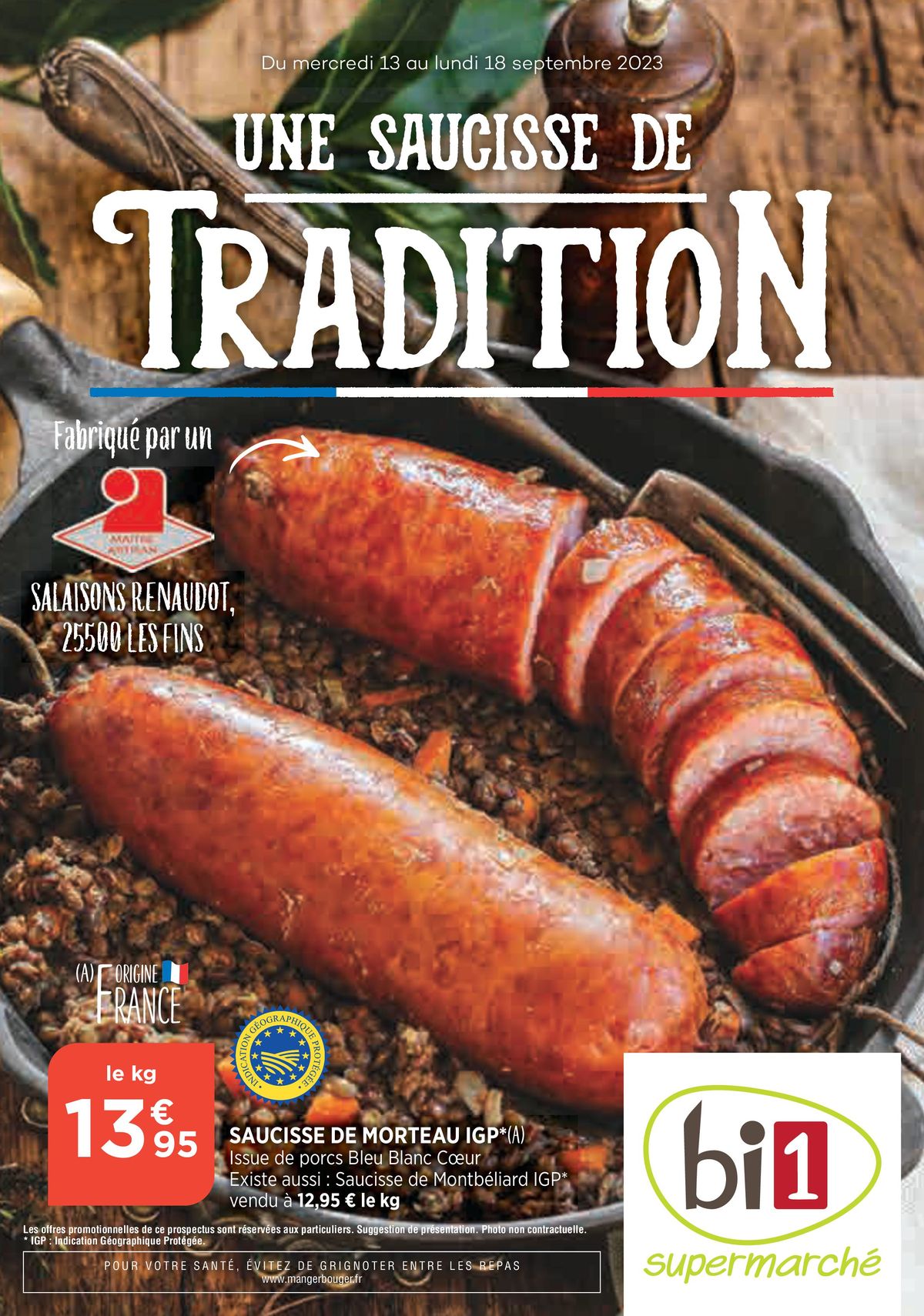 Catalogue Une saucisse de tradition, page 00001