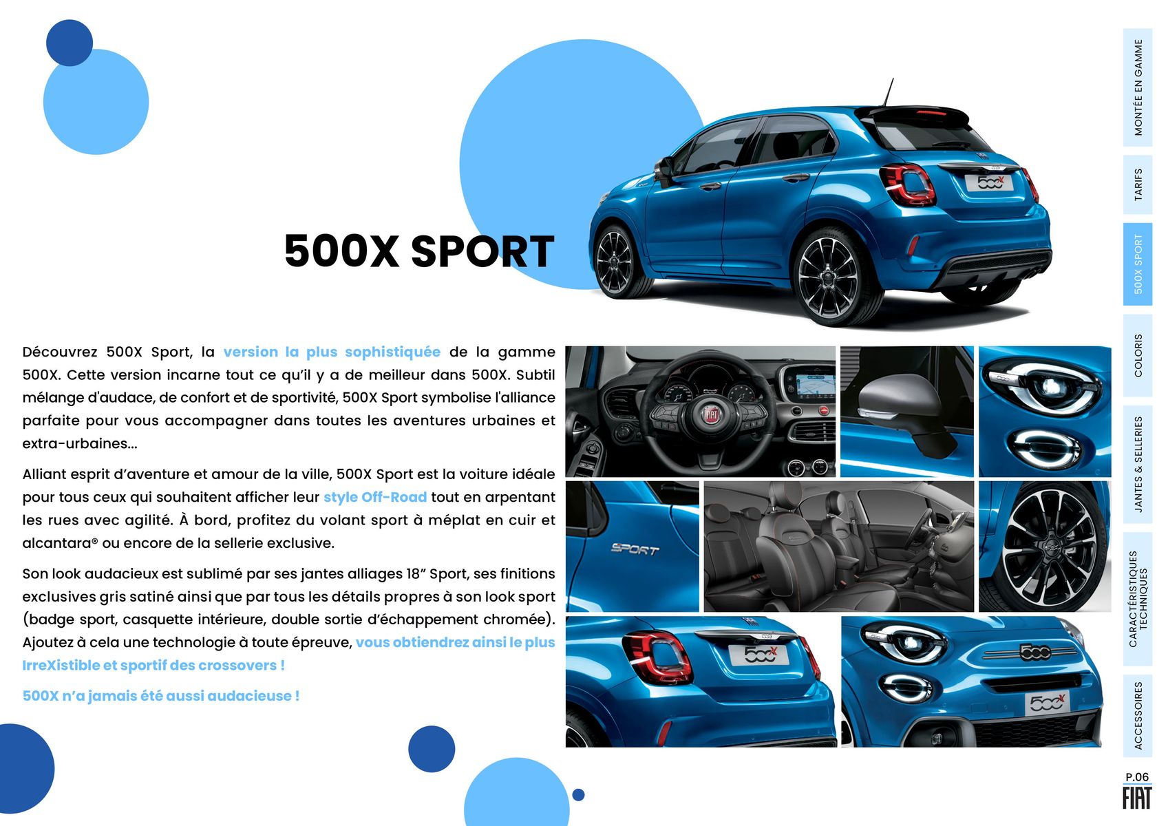 Catalogue FIAT 500X, page 00006