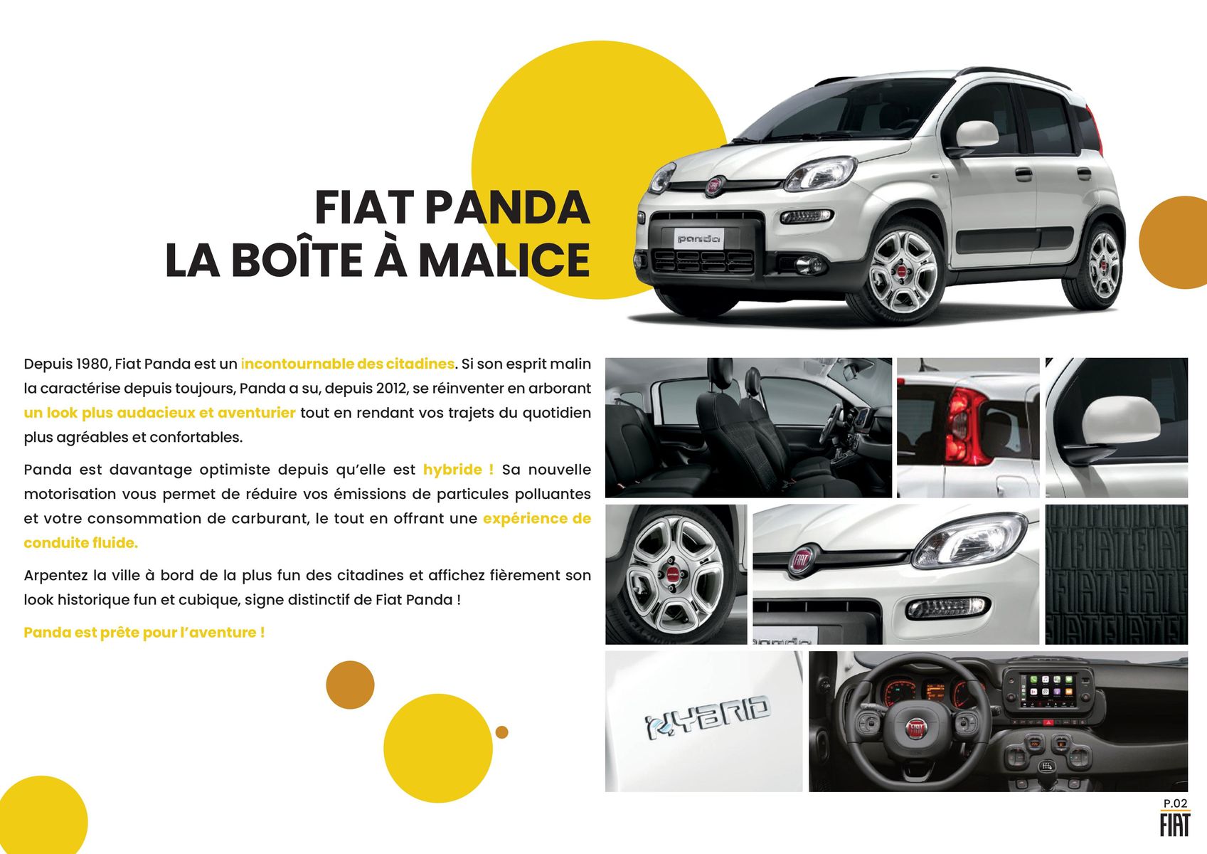 Catalogue FIAT PANDA LA BOÎTE À MALICE, page 00002