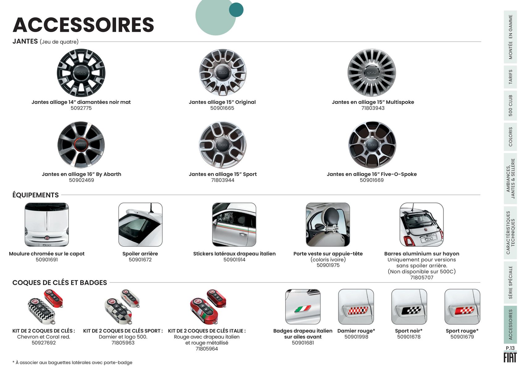 Catalogue FIAT 500 LA CITADINE HYBRIDE 500% ICONIQUE, page 00013